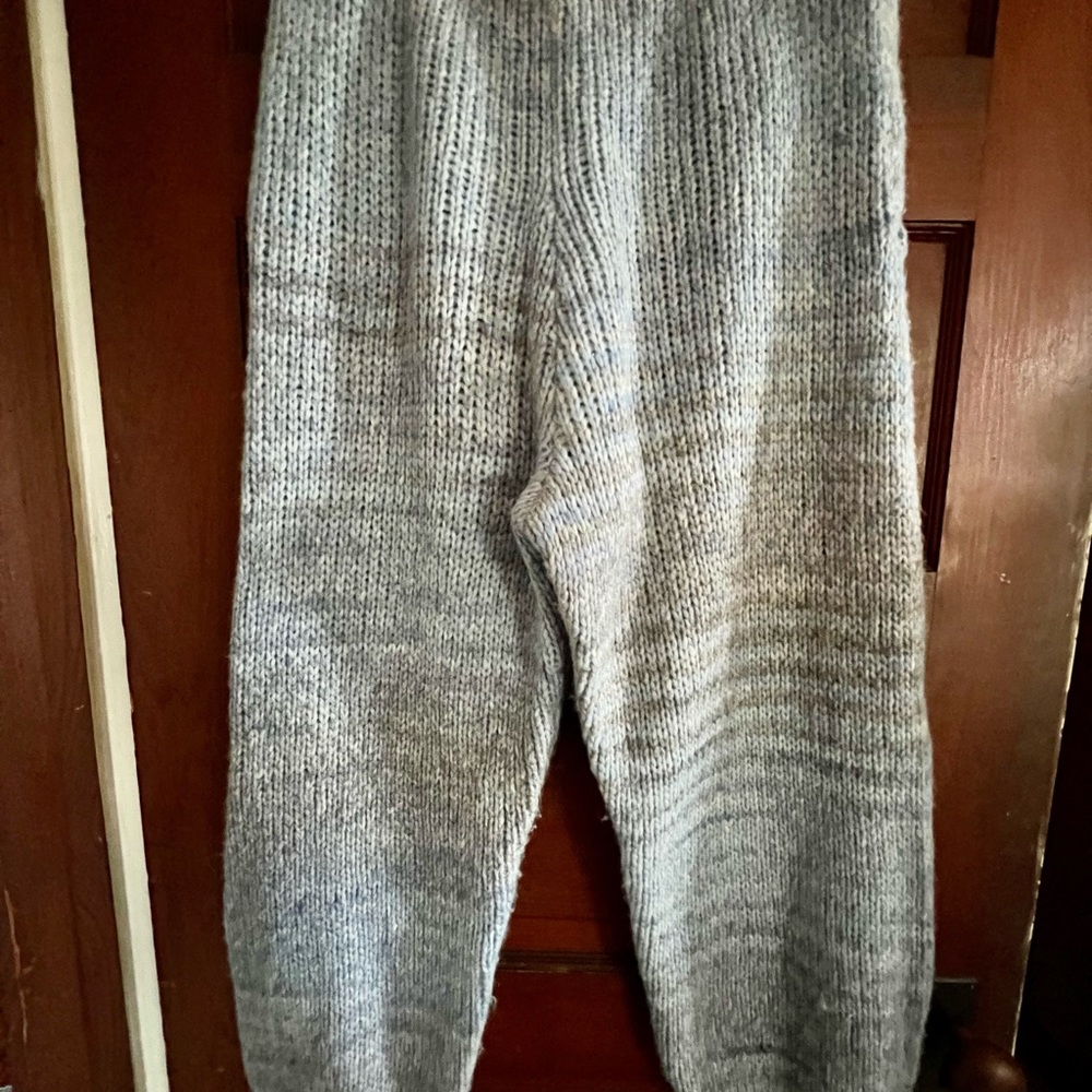 LoveShackFancy Wool Blossom Pant in Blue Horizon Women's Size M with tags - Picture 3 of 8